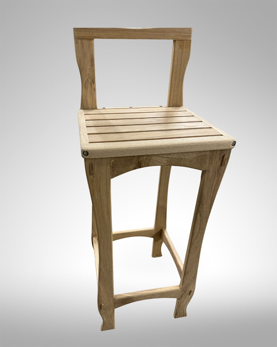 Tabouret en chêne