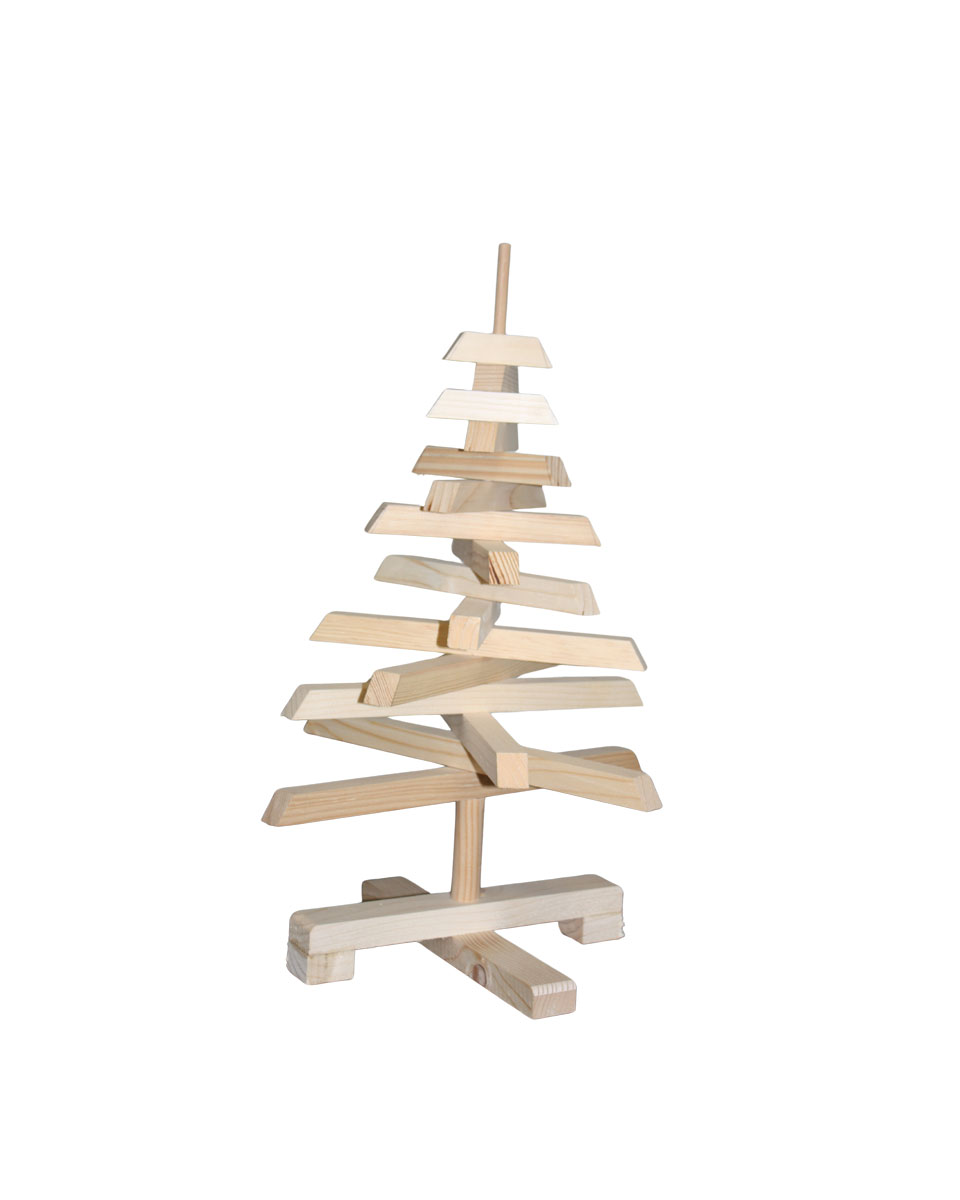 Sapin décoratif en bois